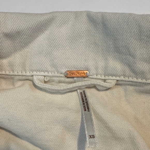 Free People Cream Jean Jacket - Picture 2 of 3